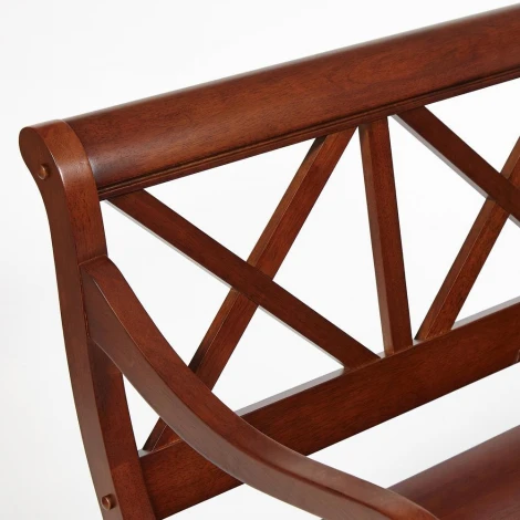 Скамейка ALBIZZI (Альбицци) dark walnut (дерево гевея/мдф)