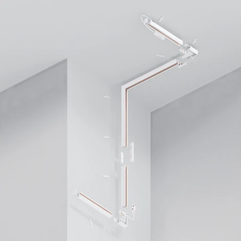 Шинопровод под гипсокартон накладной магнитный белый 2м Maytoni Busbar trunkings Exility TRXM034-412W (48V)