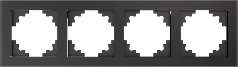 Рамка на 4 поста (графит) Stekker Катрин 39542