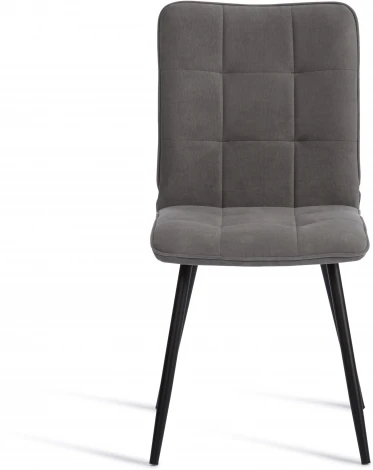 Стул обеденный Bari Tetchair (Флок/Серый,Черный) арт.24644