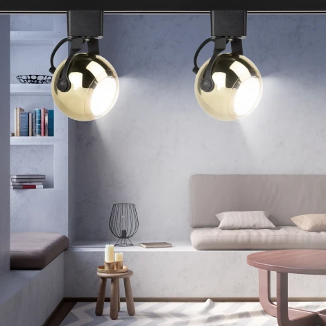 Трековый светильник ЭРА TR35-GU10 GD (220V, шар)