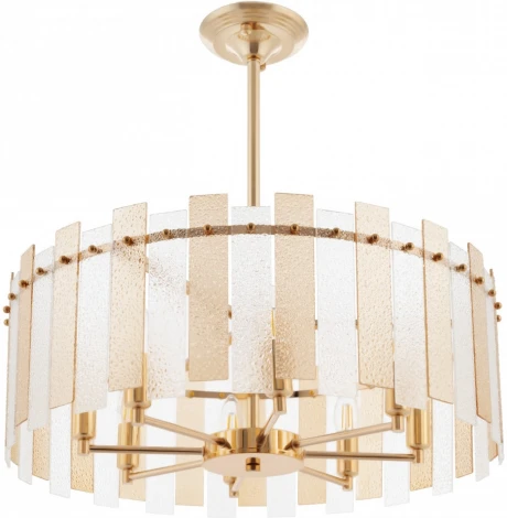 Подвесная люстра хрустальная на штанге Arte Milano Sorrento-2109 372109/8/350/580 GD (220V)