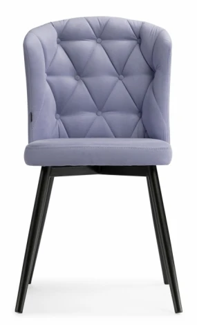 Стул Woodville на металлокаркасе Алиссум velutto 49 / черный 499991