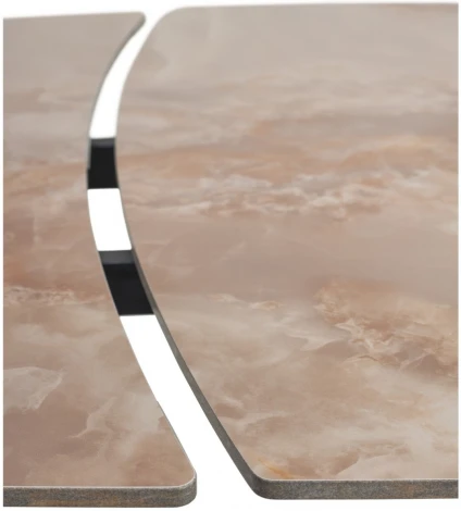 Стол M-City BALDE 140 GLOSS AMBER JADE SOLID CERAMIC / BLACK