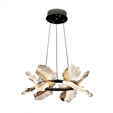 Подвесная люстра светодиодная с пультом с регулировкой цветовой температуры Modelux MODELUX ML.2412.500 BK