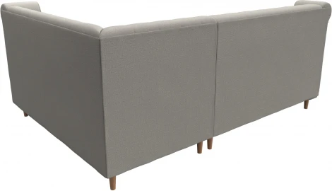 Диван кухонный угловой Бронкс правый угол (Бежевый/Рогожка) Лига Диванов арт.123978