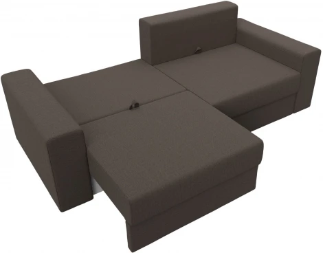 Диван прямой Майами (Коричневый/Рогожка) Лига Диванов арт.121153