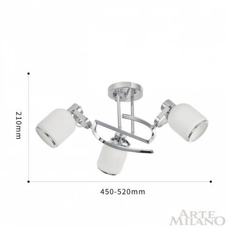 Потолочная люстра на штанге Arte Milano 272007/3C Ni (220V)