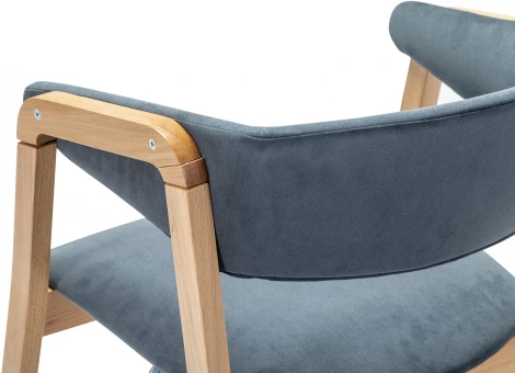 Кресло Dalia Soft Grey/Натур R-Home арт.4000125210h_diaggrey_natur