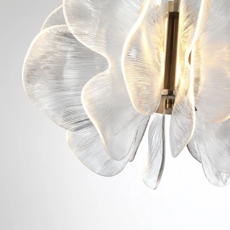 Подвесная люстра Odeon Light Siama 5089/80L под латунь/прозрачный/акрил LED 80W 3500K (220V, на цепи)