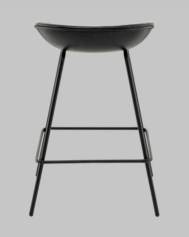 Стул полубарный Фуриоса экокожа чёрный Stool Group арт.УТ000041270
