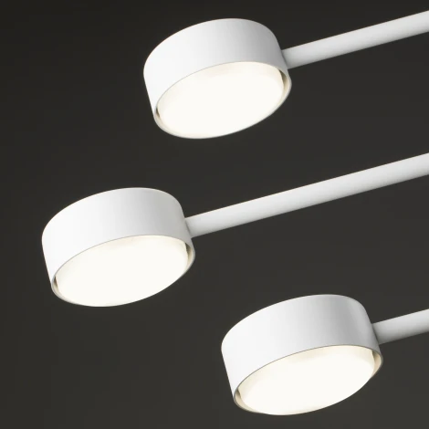 Потолочная люстра ярусная на штанге Freya Tactic FR5363CL-06W (220V, круглые)