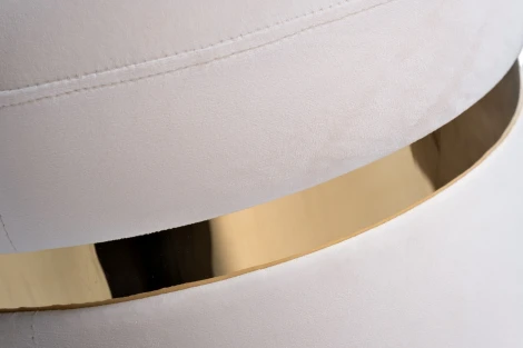 Пуф велюр кремовый d40*45см Garda Decor арт.102AN-PUF-1913-KRE