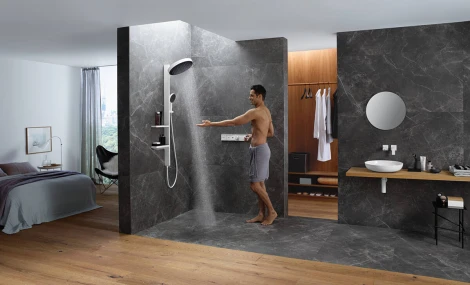 Термостат Hansgrohe RainSelect 15380700 для душа, белый матовый