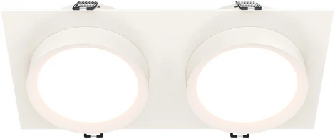 Встраиваемый светильник Hoop GX53 2x15W Maytoni DL086-02-GX53-SQ-W (220V)