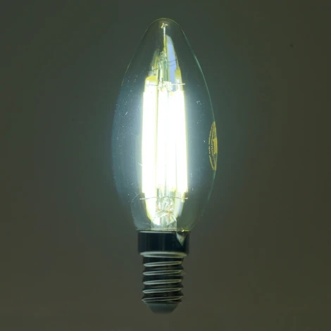 Лампа светодиодная филамент C35 свеча 8W 175-265V E14 6400К Feron LB-1208 51249
