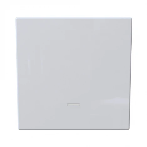 Выключатель одноклавишный с подсветкой (белый глянцевый) Jasmart FD FD3011NW