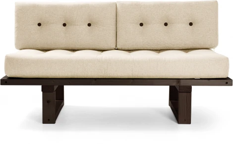 Кушетка Arsko Торн-М венге белая рогожка