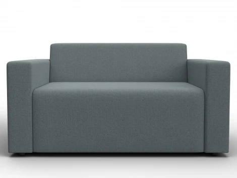 Диван прямой Лига-093 (ДСП,Брус,Фанера/Пластик/Рогожка/Серый) Лига Диванов 132453