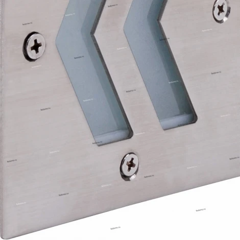 Светильник уличный встраиваемый в стену светодиодный Horoz Oniks, 1 лампа, никель с белым