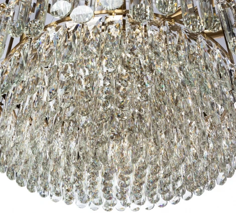 Подвесная люстра каскадная Divinare Bellatrix 3510/17 SP-18 (220V, хрусталь, на тросе)