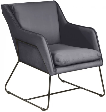 Кресло Top Concept Alex, бархат серый 27