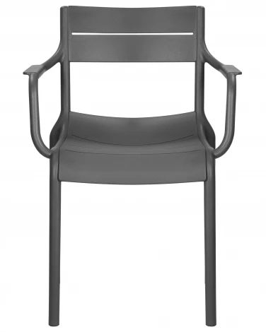 Набор 4 шт стул обеденный DOBRIN TIM ARM (темно-серый (GR-04))