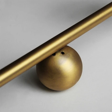 Подвесной реечный светильник Hoop L120 Латунь ImperiumLoft Hoop L (177907-26) (220V, на проводе, шарики)