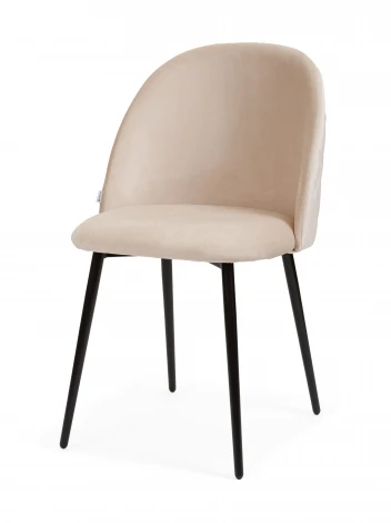 Стул MyFar Джозеф бежевый велюр (комплект 2 шт) MF1025-2