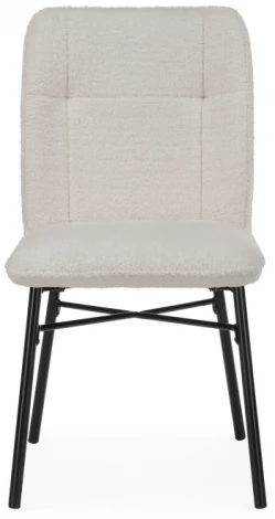 Стул Woodville на металлокаркасе Denis beige / black 15656