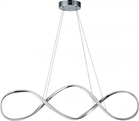 Подвесной светильник с таймером Escada Knot 10236/1 LED*60W Chrome 10236/1LED (220V, пульт управления, на тросе)