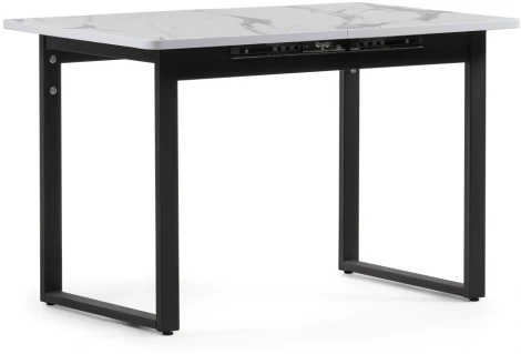 Стол деревянный Кэрин белый / черный 464909 Woodville