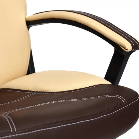 Кресло TWISTER кож/зам, коричневый/бежевый, 36-36/36-34 Tetchair 5551