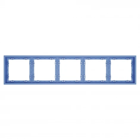 Рамка пластиковая на 5 постов (деним) Voltum S70 VLS100515