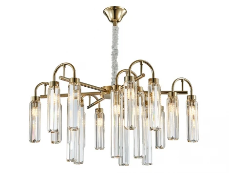 Подвесная люстра Newport 4520 4526+3/C new gold (220V, на цепи)