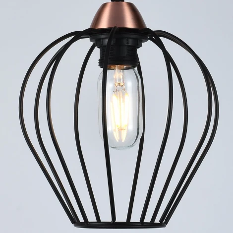 Подвесной светильник ILLUMICO IL2001-1PA-05 BK ROSE GD (220V, на проводе)