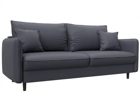 Диван прямой Лига-064 НПБ (ДСП/Дерево/Экокожа/Серый) Лига Диванов 129930