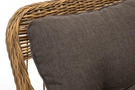 "Цесена" кресло плетеное из искусственного ротанга, цвет соломенный 4SIS арт.УТ-00006747