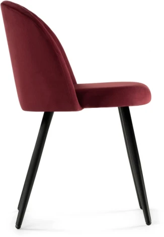 Стул Woodville на металлокаркасе Gabi 1 wine red / black 15379