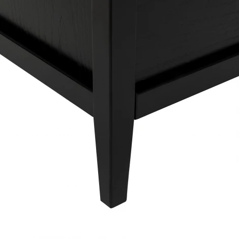 Комод Leset Токе 3 ящ. (МДФ,Металл/Черный) арт.2105876000005