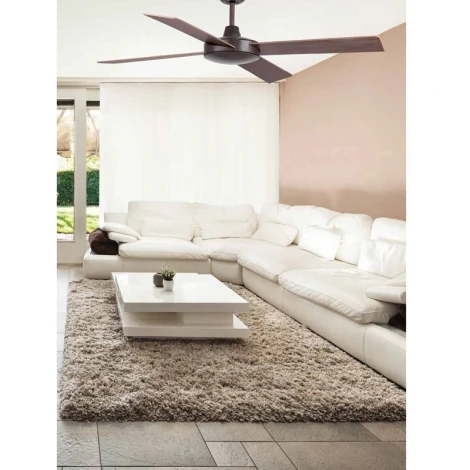 Потолочный вентилятор коричневый Faro Mallorca Marron Oxido 33351FAR