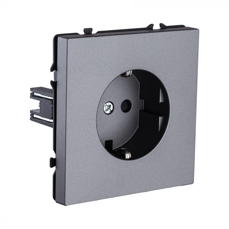 Розетка штепсельная SCHUKO 16A/250 В серый Kollinger Eclipse EC-014GY