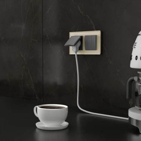 Рамка на 2 поста Favorit (молочный, стекло) Werkel W0021141 (a058814)