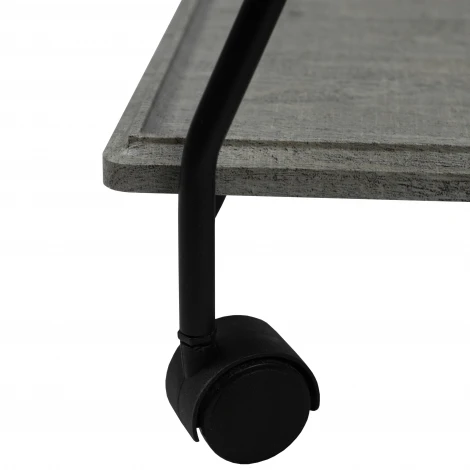 Стол сервировочный Милн черный/серый шпат Mebelik 008693