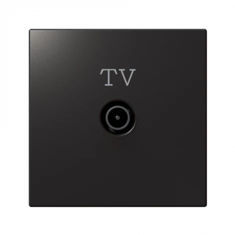 ТВ-розетка оконечная (никель) Jasmart FD FD6001NI