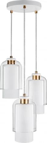 Подвесной светильник 33 ИДЕИ PND105.03.01FG.001.WH-M16WT (220V, на проводе, круглые)