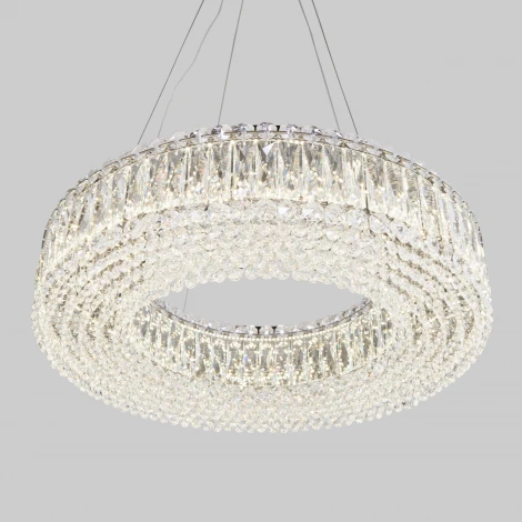 Подвесная люстра хрустальная Eurosvet Iride 101007 LED хром