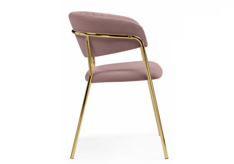 Обеденный стул Woodville Kamelia светло-фиолетовый / золотой