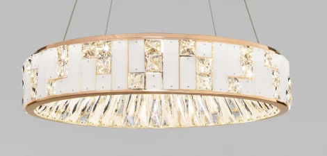 Подвесная люстра хрустальная светодиодная Bogate's Cliff 90373/1 (220V, на тросе)
