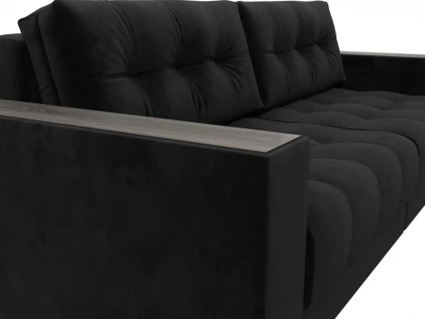 Диван прямой с декором Лига-049 НПБ Лига Диванов (Велюр) арт.128392